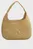 Жіноча бежева сумка BOLD CK RAFFIA LG SHOULDER BAG