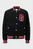 Мужской черный вельветовый бомбер VARSITY