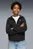 Дитяче чорне худі Evostripe Full-Zip Hoodie Youth