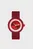 Женские бордовые часы O clock