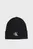 Чоловіча чорна шапка FINE RIB BEANIE
