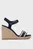 Женские темно-синие босоножки MONO WEBBING HIGH WEDGE SANDAL