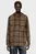 Мужская коричневая рубашка в клетку CAMICIA