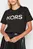 Женская черная футболка KORS STUD SMRCAMP TEE