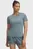 Женская бирюзовая футболка UA Launch Shortsleeve