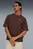 Мужская коричневая футболка WARDROBE ESS Boxy Tee Men