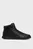 Мужские черные кожаные кроссовки HIGH TOP LACE UP LOGO