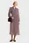 Женское платье с узором RUFFLE PLEAT BELTED LONG DRESS