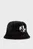 Жіноча чорна панама FUR BUCKET HAT