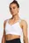 Женский белый топ UA Infinity High Zip 2.0 Bra