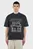 Мужская черная футболка Barno Oversized Tee
