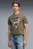Мужская оливковая футболка Graphic Photoprint Tee Men