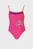 Детский розовый купальник AWT ROUCHE KIDS GIRL ONE PIECE