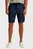 Мужские темно-синие льняные шорты с узором HARLEM PO LINEN PRINT SHORT