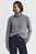 Женский серый шерстяной свитер SOFT WOOL TURTLENECK