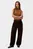 Женские черные брюки COTTON SEAMED PANT