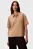 Женское бежевое поло TAILORED COLLAR ZIP