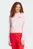 Жіноча пудрова спортивна кофта Essentials Color Pop French Terry Crop Quarter-Zip