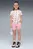Дитячий рожевий комплект одягу з візерунком (футболка, шорти) Super PUMA Printed Tee and Shorts Set Kids