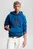 Чоловіче синє худі MONOGRAM APPLIQUE HOODY