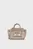 Женская бежевая кожаная сумка IKON/K SM TOTE