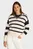 Женский пуловер в полоску CO CARDI STITCH OPEN POLO SWT LS