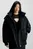 Женская черная куртка ARCHIVAL OVERSIZED HOODED BOMBER