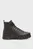Жіночі чорні шкіряні кросівки VULC FLATFORM