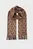 Мужской коричневый шерстяной шарф с узором G MONOGRAM WOVEN SCARF
