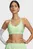 Женский салатовый топ UA Crossback Low Bra