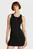 Жіноча чорна сукня TJW ESSENTIAL RIB BODYCON EXT