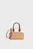 Женская бежевая кожаная сумка Lady Small Satchel