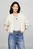 Жіноча бежева спортивна кофта CROP VARSITY ZIPUP