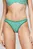 Женские зеленые трусики от купальника в полоску CHEEKY HIGH LEG BIKINI PRINT