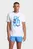 Чоловіча біла футболка WATER PRINTS T-SHIRT