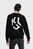Мужской черный джемпер regular monogram crew