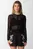Женский черный кардиган ECO SHEER CROP CARDI