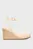 Женские белые кожаные босоножки WEDGE SANDAL 70 - HE