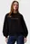 Жіночий чорний світшот CHENILLE MONOLOGO CREWNECK