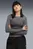 Женский серый лонгслив YONA Tight Long Sleeve Top Women