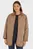 Женская бежевая двустороння куртка MD LW QUILTED REVERSIBLE COAT