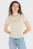 Женская бежевая футболка TJW SLIM LINEAR TEE EXT