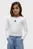 Детский белый лонгслив HERITAGE FLAG RIB KNIT TEE LS