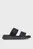 Женские черные слайдеры SLIDE DOUBLE STRAP