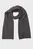 Мужской темно-серый шарф CLASSIC COTTON RIB SCARF