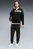 Мужской черный спортивный костюм (худи, брюки) Fleece Tracksuit Men