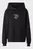 Женское черное худи FONT GRAPHIC REGULAR HOODIE