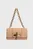 Жіноча бежева шкіряна сумка TURNLOCK LEATHER BAG