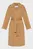 Жіноче бежеве вовняне пальто DF WOOL WRAP COAT