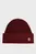 Жіноча бордова шапка з візерунком MONOGRAM ALL OVER BEANIE
